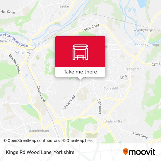 Kings Rd Wood Lane map