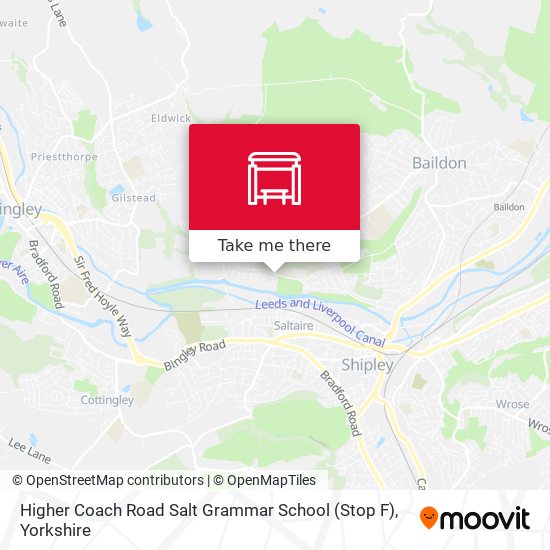 Higher Coach Road Salt Grammar School (Stop F) map