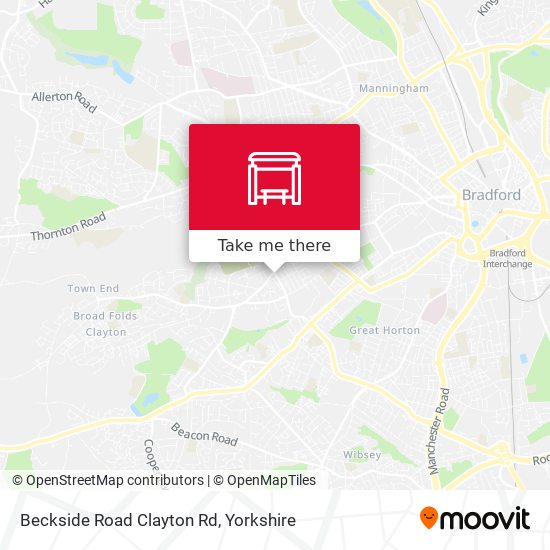 Beckside Road Clayton Rd map