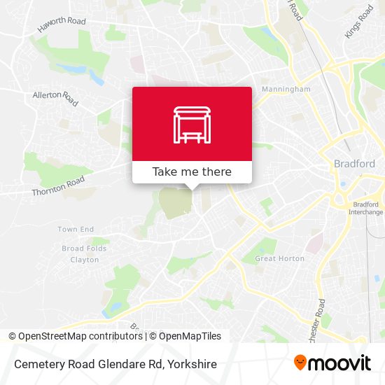 Cemetery Road Glendare Rd map