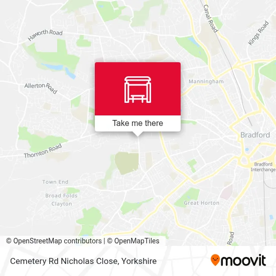 Cemetery Rd Nicholas Close map