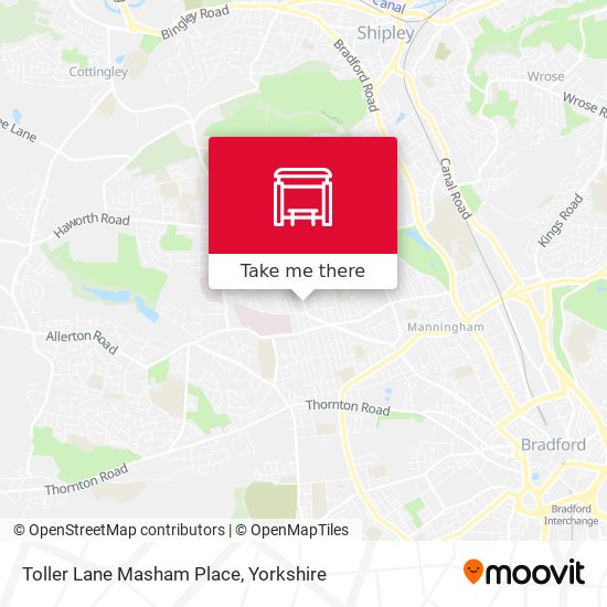 Toller Lane Masham Place map