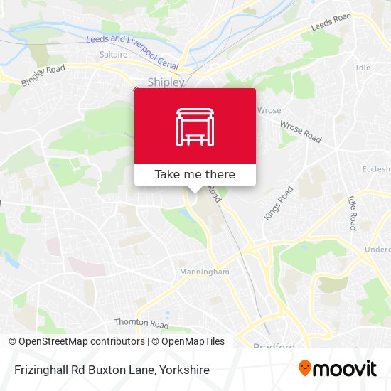 Frizinghall Rd Buxton Lane map
