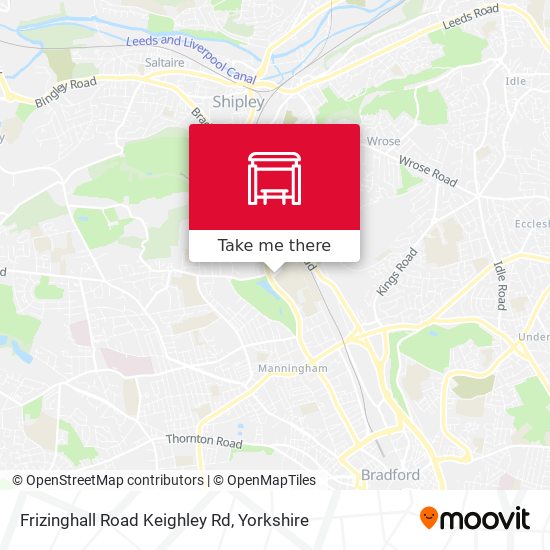 Frizinghall Road Keighley Rd map