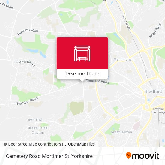 Cemetery Road Mortimer St map