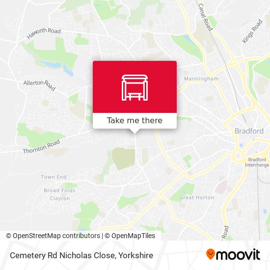 Cemetery Rd Nicholas Close map