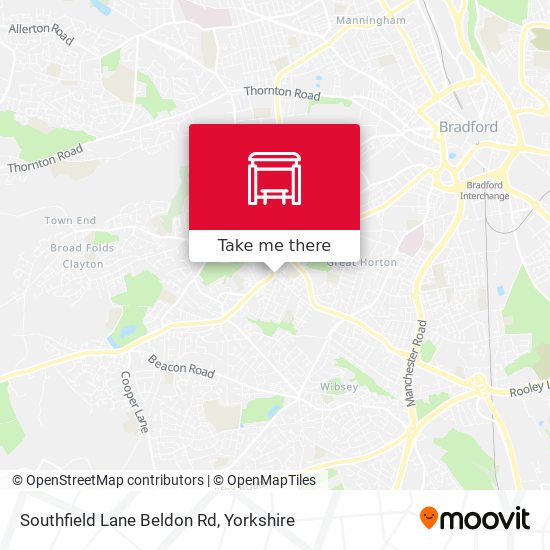 Southfield Lane Beldon Rd map
