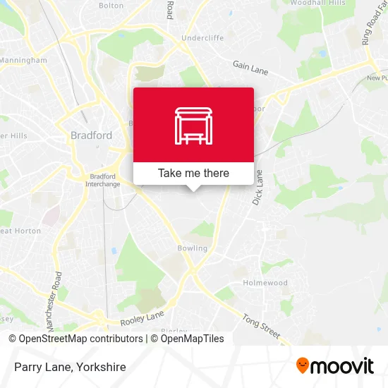 Parry Lane map