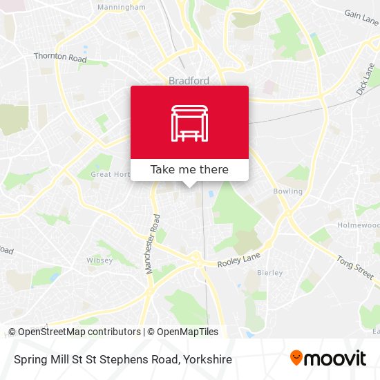 Spring Mill St St Stephens Road map