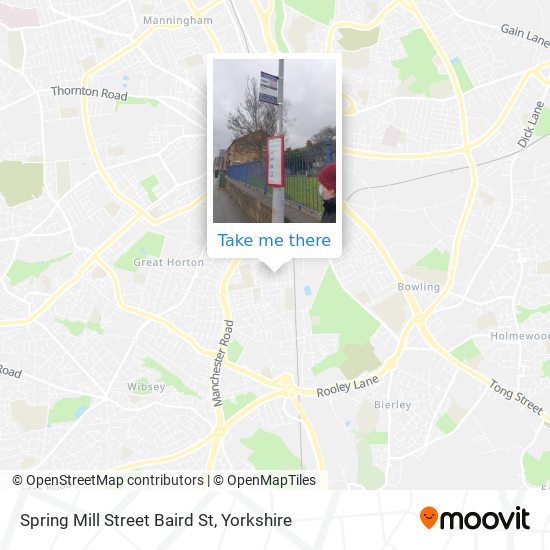Spring Mill Street Baird St map