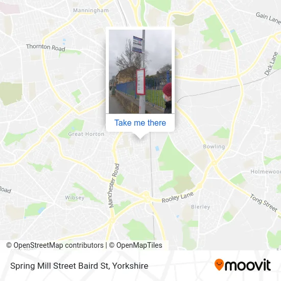 Spring Mill Street Baird St map