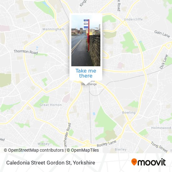 Caledonia Street Gordon St map