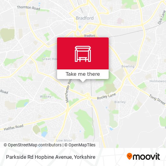 Parkside Rd Hopbine Avenue map