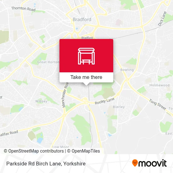 Parkside Rd Birch Lane map