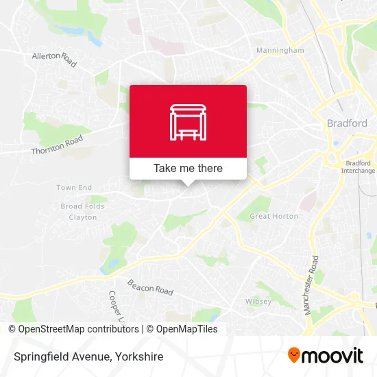 Springfield Avenue map