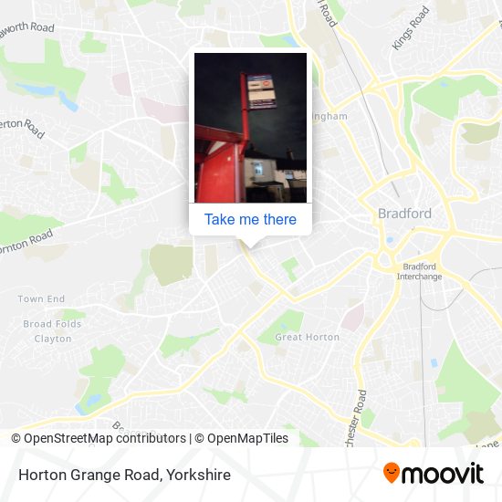 Horton Grange Road map