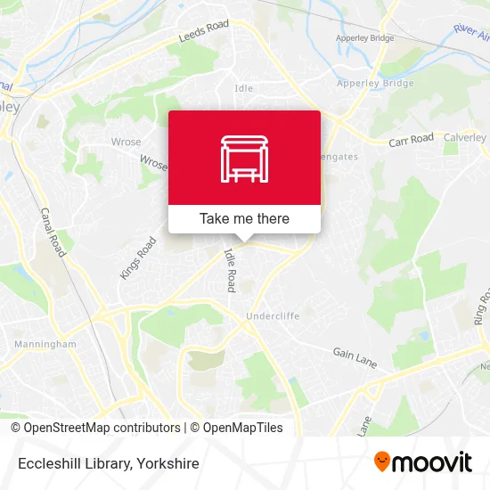 Eccleshill Library map