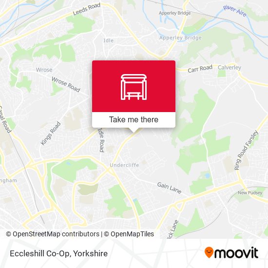 Eccleshill Co-Op map