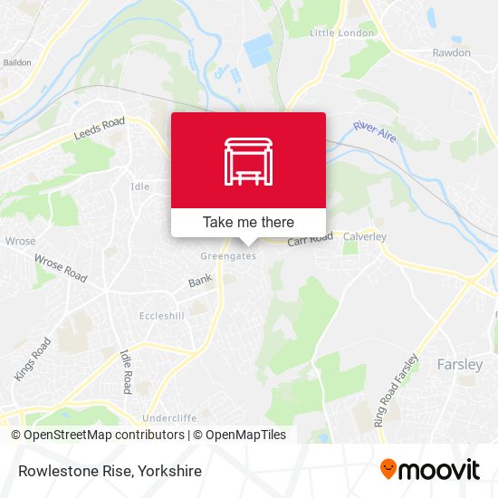 Rowlestone Rise map