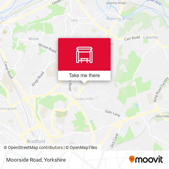 Moorside Road map