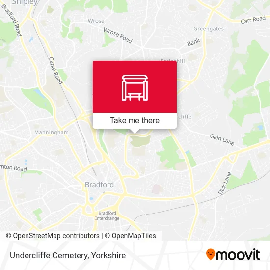 Undercliffe Cemetery map