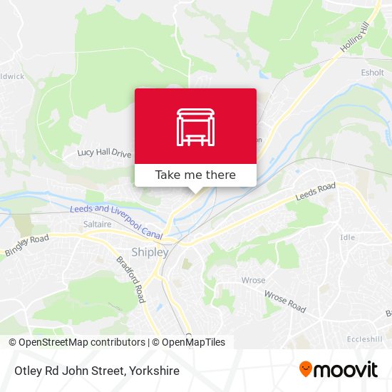 Otley Rd John Street map