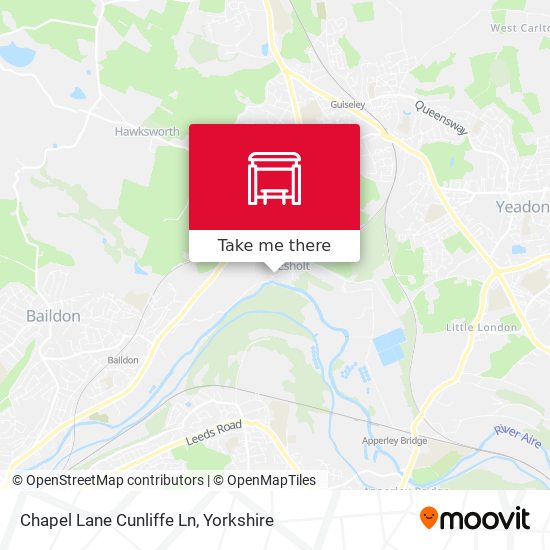Chapel Lane Cunliffe Ln map