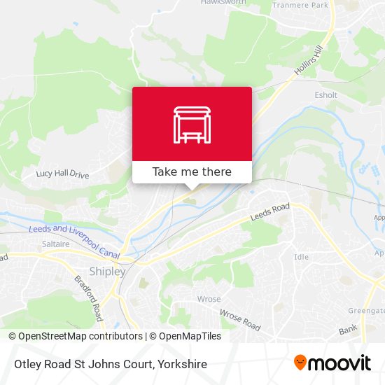 Otley Road St Johns Court map