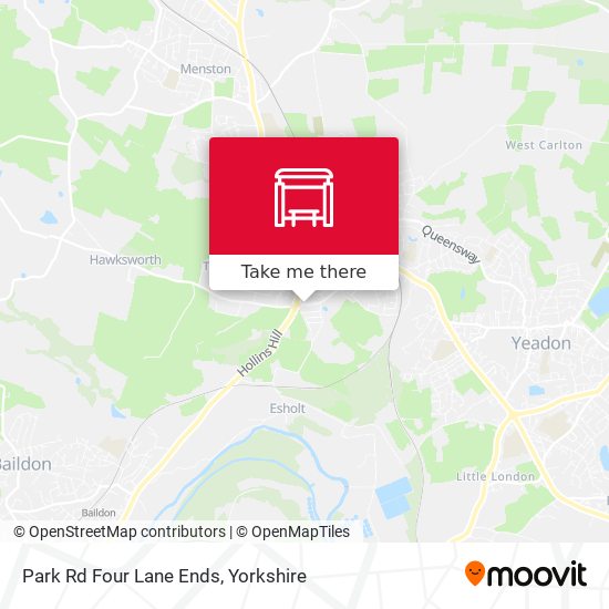 Park Rd Four Lane Ends map