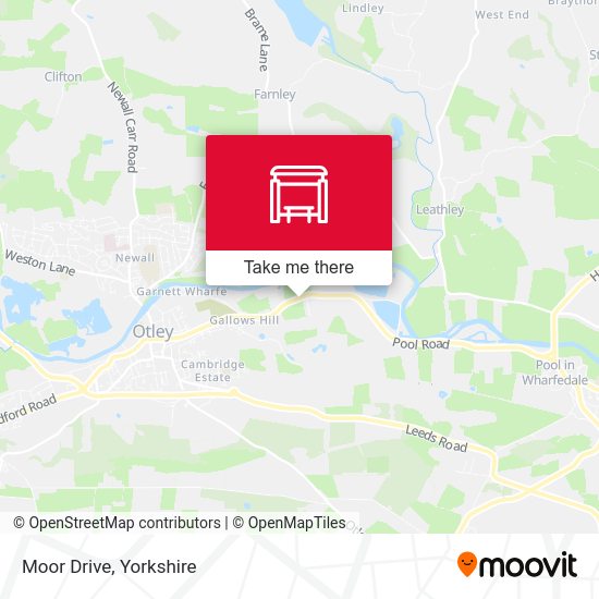 Moor Drive map