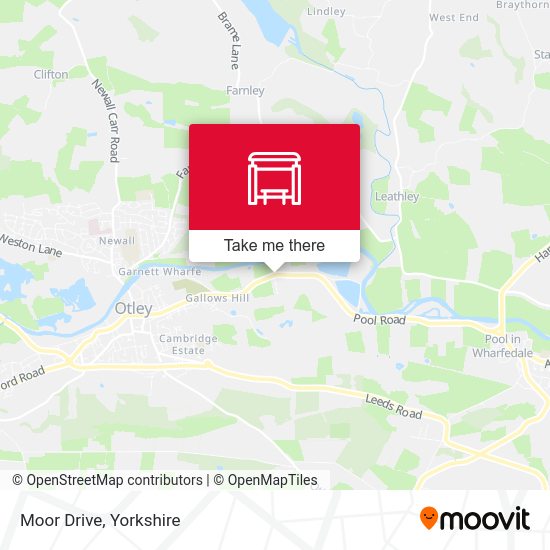 Moor Drive map