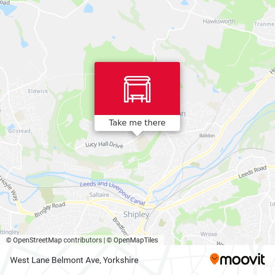 West Lane Belmont Ave map