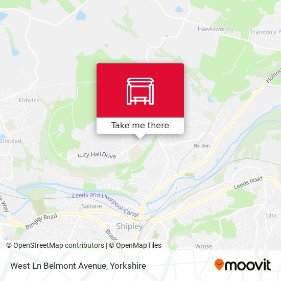 West Ln Belmont Avenue map