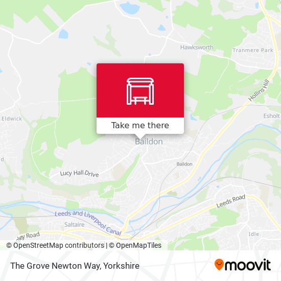 The Grove Newton Way map