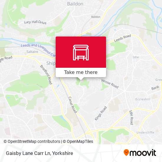 Gaisby Lane Carr Ln map