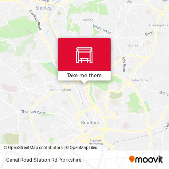 Canal Road Station Rd map