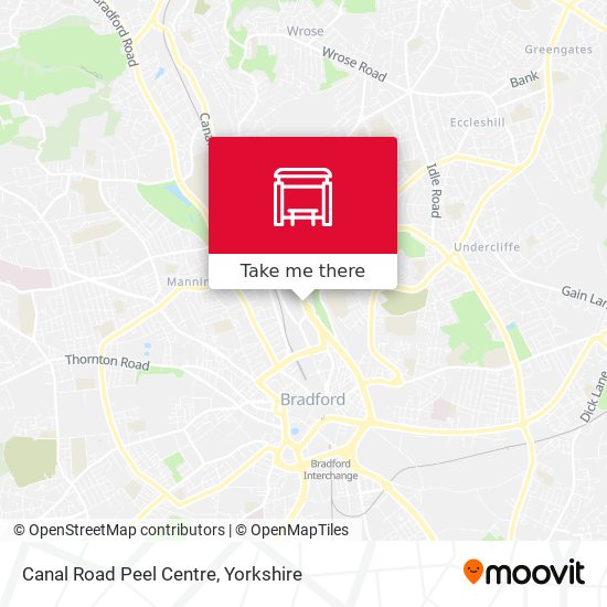 Canal Road Peel Centre map