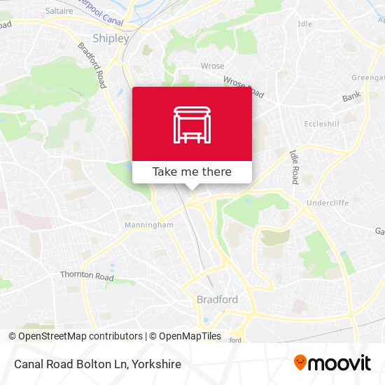 Canal Road Bolton Ln map