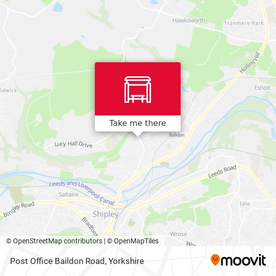 Post Office Baildon Road map
