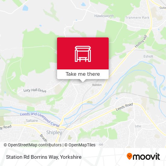 Station Rd Borrins Way map