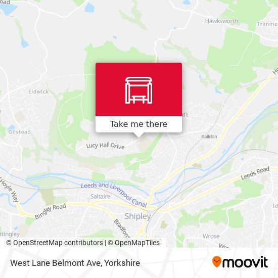 West Lane Belmont Ave map