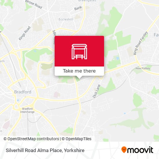 Silverhill Road Alma Place map
