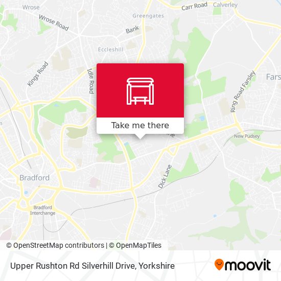 Upper Rushton Rd Silverhill Drive map