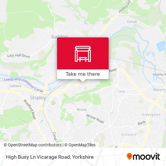 High Busy Ln Vicarage Road map