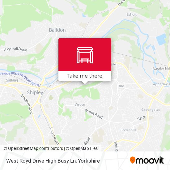 West Royd Drive High Busy Ln map