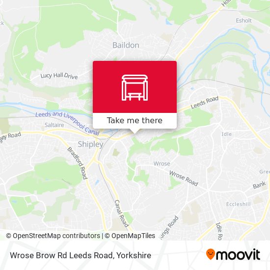 Wrose Brow Rd Leeds Road map
