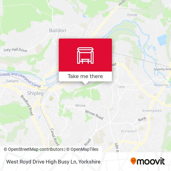 West Royd Drive High Busy Ln map