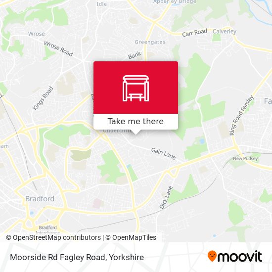 Moorside Rd Fagley Road map