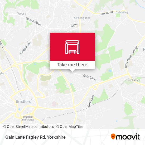 Gain Lane Fagley Rd map