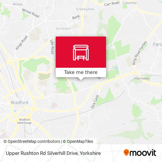 Upper Rushton Rd Silverhill Drive map